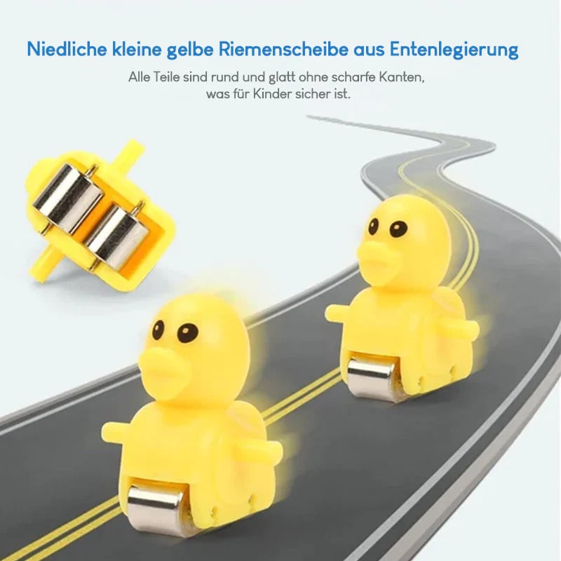 Elektrische Enten Slide Track mit Licht und Musik