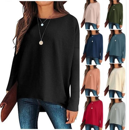 ✨Hot Sale ⭐women's Irregular Oversized Dolman Sleeve Knitted Pullover