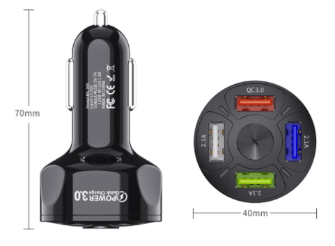 4-IN-1-Schnellladeanschluss für Auto