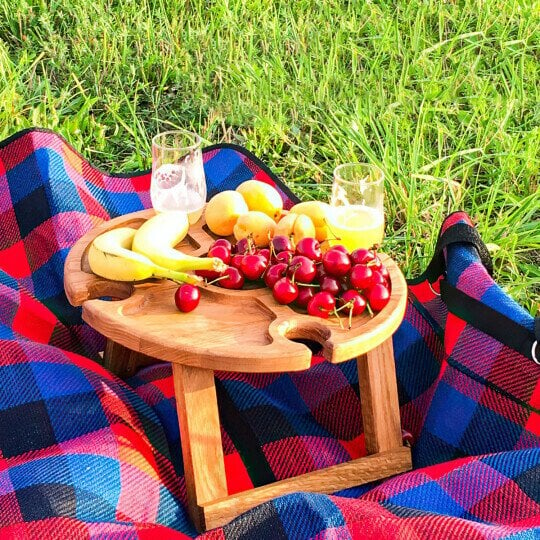 🔥🥳Wooden Outdoor Folding Picnic Table