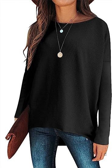 ✨Hot Sale ⭐women's Irregular Oversized Dolman Sleeve Knitted Pullover